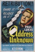 Nonton Film Address Unknown (1944) Subtitle Indonesia Streaming Movie Download